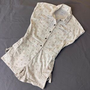 Celebrity Pink Floral Button Down Shirt - Cream